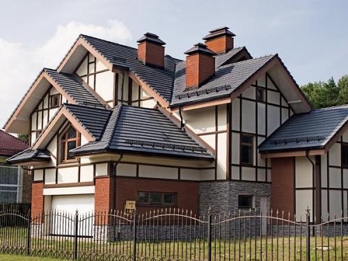 Керамическая черепица Nelskamp G 10, цвет Темно-серый